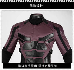 Marvel Comics Daredevil Cosplay Costume Outfits Jumpsuit Suit Carnival Halloween 07FC0E-D4 - KOEEK