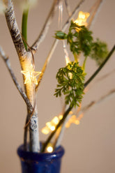 Anthropologie Stargazer Mini Star String Lights Gold 15' Garland Terrain ANTHROPOLOGIE - KOEEK