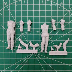 1/35 Resin Figure Model Kit Panzer Commander Set 2 Figures Unassambled Unpainted 07FC0E-D4 - KOEEK