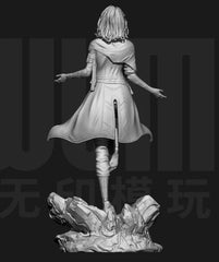 1/24 Resin Female Warrior Unpainted Unassembled 6344 07FC0E-D4 - KOEEK