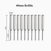 10PCS 60mm Metal Refills Black Ink for Mini Ball Pen Signature Pen 07FC0E-D4 - KOEEK