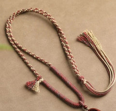 Tibetan Style Handmade Braided Cotton Necklace Cord Pendant String Women 07FC0E-D4 - KOEEK