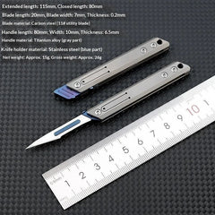 Titanium Alloy Mini Folding EDC Tool Compact Durable Multi Function 07FC0E-D4 - KOEEK