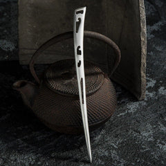Women Handmade 999 Sterling Silver Hair Pin Hair Stick Hanfu Cosplay Accessory 07FC0E-D4 - KOEEK