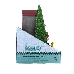 Peanuts Charlie Brown Snoopy Fireplace Musical Light Up Christmas Display 07FC0E-D4 - KOEEK