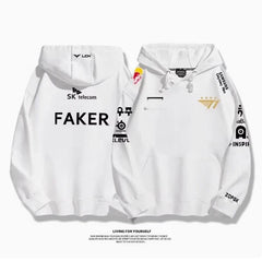 2024 LOL T1 Team League of Legends FAKER LPL Outdoor Hoodie Autumn/Winter 07FC0E-D4 - KOEEK