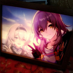 Anime Honkai: Star Rail Firefly Night Lamp Decor Light Picture Luminous Gift 07FC0E-D4 - KOEEK