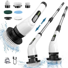 Power rotary scrubber for cleaning bathrooms Tile power cleaning brushes 07FC0E-D4 - KOEEK