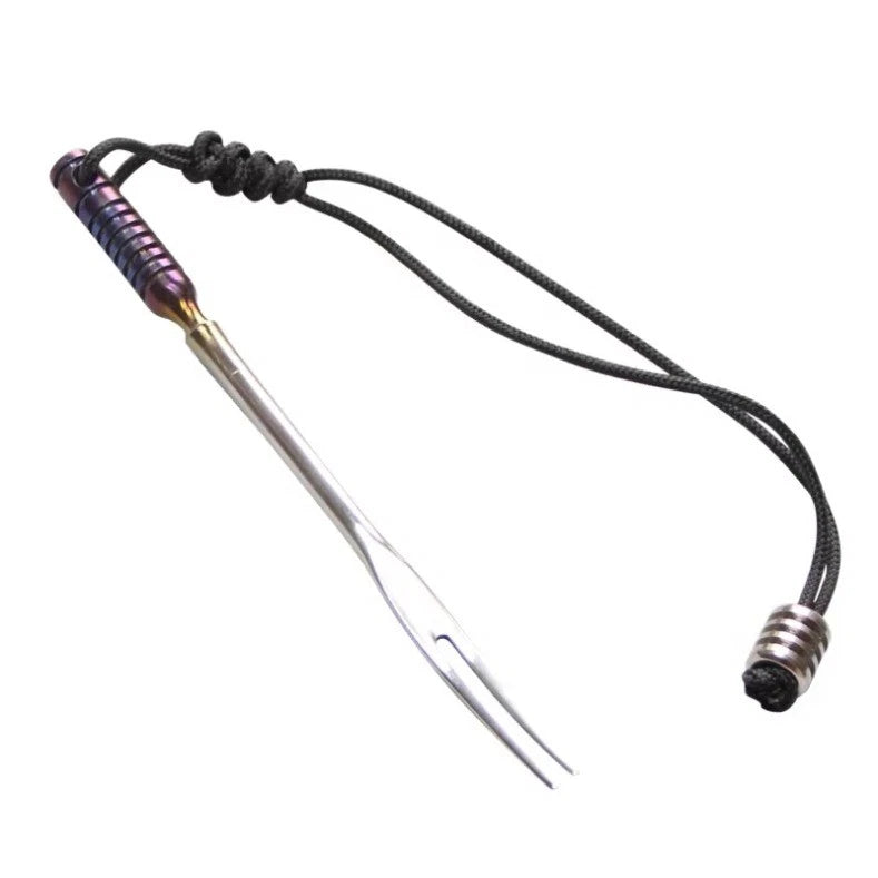 EDC Tool TC4 Titanium Alloy Fork Multi Tool Compact Lightweight 07FC0E-D4 - KOEEK