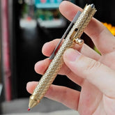 Brass Bolt Action Ballpoint Pen Signature Writing Pen with Fidget Spinner EDC 07FC0E-D4 - KOEEK
