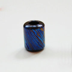 EDC Titanium MokuTi Timascus Lanyard Umbrella Beads Pendant Necklace DIY Bead 07FC0E-D4 - KOEEK