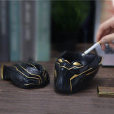 Black Panther Model Ashtray Storage Box Boy Friend Gifts Table Resin Decorative 07FC0E-D4 - KOEEK