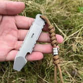 Outdoor EDC Titanium Alloy Pocket Pry Bar Crowbar Opener Wrench Multi Tools 07FC0E-D4 - KOEEK