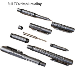 TC4 Titanium Alloy Multi Tools Tactical Signature Office Stationery EDC Pen Gift 07FC0E-D4 - KOEEK
