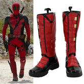 Marvel Wade Wilson Shoes Men Cosplay Deadpool 3 Boots Handmade Costume Props HANDMADE - KOEEK