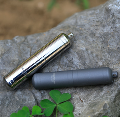 Pure Titanium Waterproof Pill Case Keychain pill Holder Container Organizer EDC 07FC0E-D4 - KOEEK