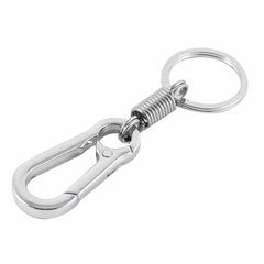 Metal Swivel Lobster Clasp Clip Keyring Keychain Key Holder 3cm Ring Dia 2PCS 07FC0E-D4 - KOEEK