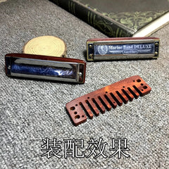 Hot Sandalwood Harmonica Comb for Hohner MB1896 / MBD / MBC / SP20 / Rocket 07FC0E-D4 - KOEEK