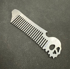 RIHE Design TC4 TITANIUM PRY Bar TOOL Ghost EDC bottle opener Comb Gift 07FC0E-D4 - KOEEK