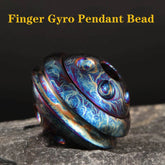 EDC Titanium Knife Lanyard Bead Necklace Bracelet Pendant DIY Spinner Gyro Toy 07FC0E-D4 - KOEEK