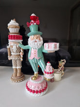 Christmas Candy Pastel Santa Claus Balancing Cakes Tea Light Holder Ornament 07FC0E-D4 - KOEEK