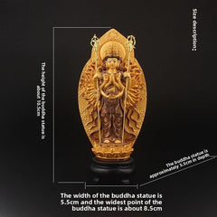 18.5cm Resin Thousand-Hand Guanyin Bodhisattva HandPainted Buddha Statue 07FC0E-D4 - KOEEK