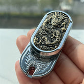Exquisite Chinese Dragon Fidget Slider EDC Cool 3D Dragon Carving Fidget Toy 07FC0E-D4 - KOEEK