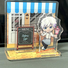 Anime Jujutsu Kaisen Satoru Gojo Restaurant Desktop Stand Figure Decor Gift 07FC0E-D4 - KOEEK