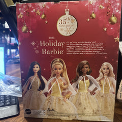 2023 35th Anniversary Holiday Barbie -Dark Golden Blonde/Light Brown- NIB TDR BARBIE - KOEEK