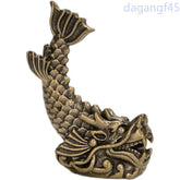1Pc Retro Brass Dragon Nine Son Tail Tea Set Ornament Tea Pet Decoration 07FC0E-D4 - KOEEK