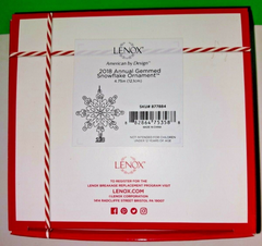 LENOX 2018 Annual GEMMED SNOWFLAKE ORNAMENT Jeweled -- LENOX - KOEEK