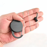 2pcs Plastic High Rebound Telescopic Key Chain Buckle Anti-theft Steel EDC Ring EDC - KOEEK