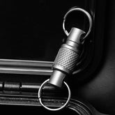 360 Degree Rotating Titanium Alloy Gimbal Keychain w/ Key Ring Car Keychain EDC 07FC0E-D4 - KOEEK