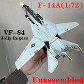 1/72 US F-14A Tomcat VF-84 Jolly Rogers Fighter Plastic Painted Unassembled 07FC0E-D4 - KOEEK
