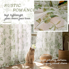 Sage green living room curtains, length 96 inches, 2 panels