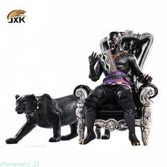 JXK 1/6 Black Leopard Black Panther Animal Figure Model Decor Model Collection 07FC0E-D4 - KOEEK