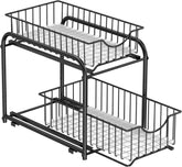 2-Tier Pull Out Cabinet Organizers, Under Sink Organizer, Bathroom Organizer 07FC0E-D4 - KOEEK