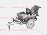 3D Printed 1/72 German Air Force Ground power supply vehicle Unpainted 07FC0E-D4 - KOEEK