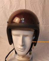 3/4 Face Helmet Carbon Fiber Motorcycle 500TX Retro Motorbike Rider Helmet 07FC0E-D4 - KOEEK