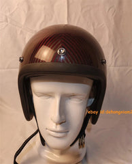 3/4 Face Helmet Carbon Fiber Motorcycle 500TX Retro Motorbike Rider Helmet 07FC0E-D4 - KOEEK