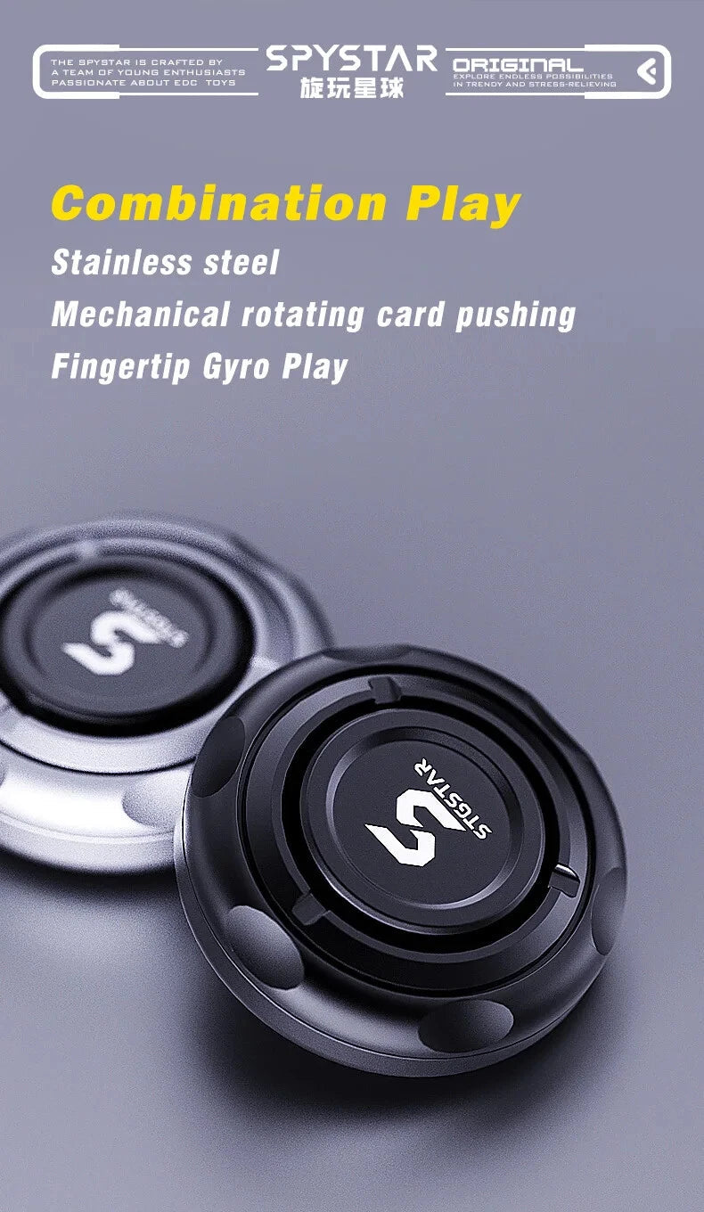 Magnetic Push Slider EDC Adult Fidget Toys Metal Spinner Ratchet Haptic Gift 07FC0E-D4 - KOEEK