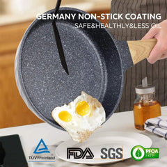 Non-Stick Skillet, Induction Skillet Set, Granite Skillet 07FC0E-D4 - KOEEK
