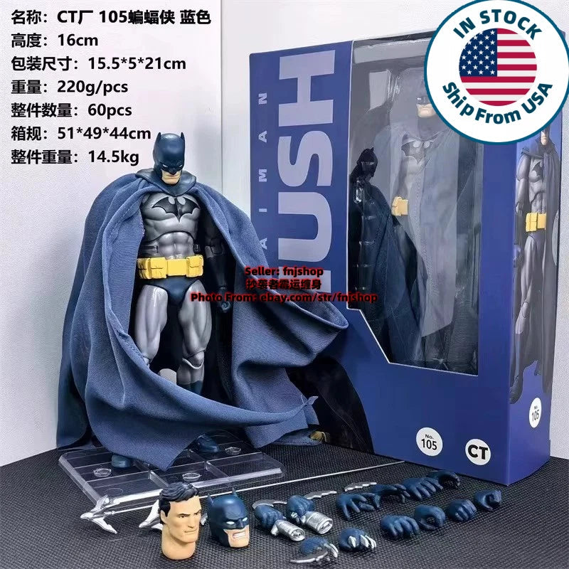 Hot- CT Toys Hush Batman No.105 Blue Ver. 1/12 Action Figure Boxed (US STOCK) CT_TOYS - KOEEK