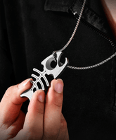 Titanium Alloy Bottle Opener Keychain Necklace Pendant Outdoor EDC Multi-Tools 07FC0E-D4 - KOEEK