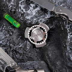 Stainless Steel Fidget Spinner EDC Fidget Toy Hand Spinner Stress Relief Gift 07FC0E-D4 - KOEEK