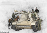 1/35 Resin Model Kit Tank Crew & Rider 6 Figure with Horse Unassembled Unpainted 07FC0E-D4 - KOEEK