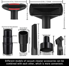 11-piece universal vacuum cleaner accessory set, includes 1-1/4 inch 07FC0E-D4 - KOEEK