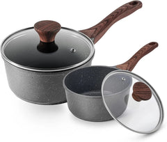 Non-Stick Cookware Set with Lid, Kitchen Cookware for Induction Cooktop 07FC0E-D4 - KOEEK
