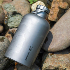 Travel Titanium kettle Water bottle Flagon Water cup Wine Cup 400ML 600ML 07FC0E-D4 - KOEEK