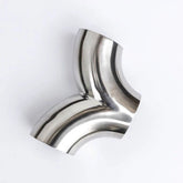 304 Stainless Steel 3 Way Y-Shape Pipe Tee Piece 90° Exhaust Tube Polished Tool 07FC0E-D4 - KOEEK